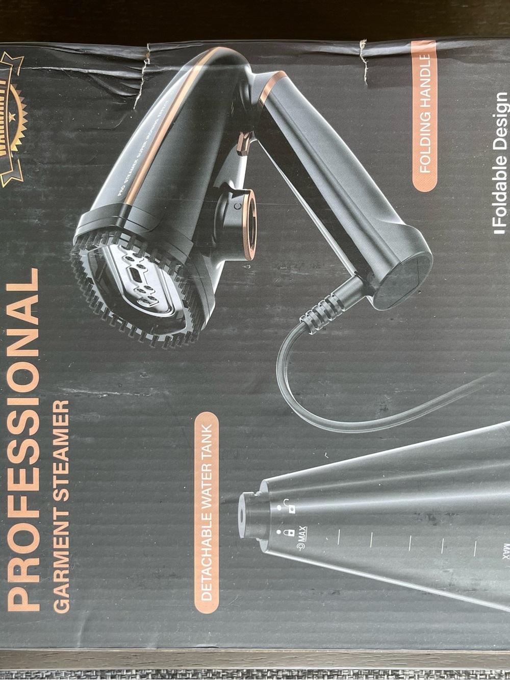 1200W Garment Steamer Iron - Black